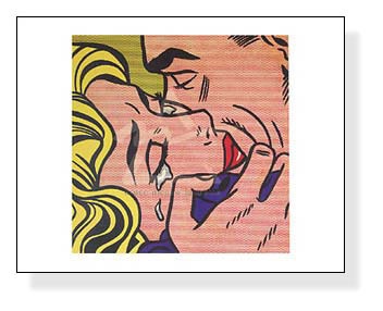 ロイ・リキテンスタイン シルクスクリーンポスター　Kiss V 1964 Kiss V 1964（ロイ リキテンスタイン） ポスター販売のアズポスター