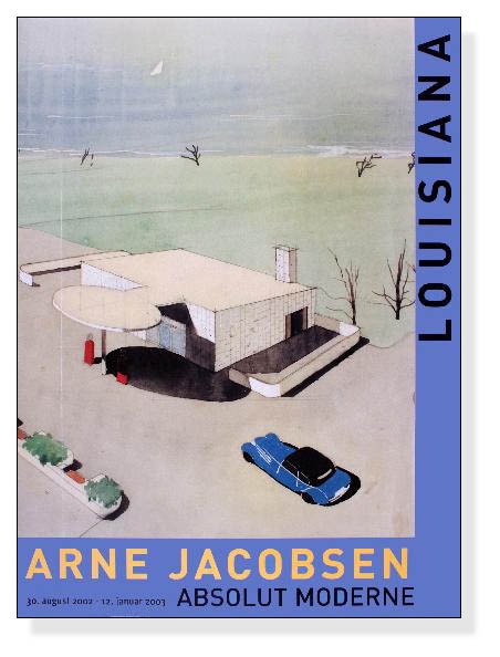 Watercolor of the Texaco Service Station 2003年（アルネ ヤコブセン