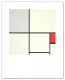 Composition with Red and Gray（ピエト モンドリアン）