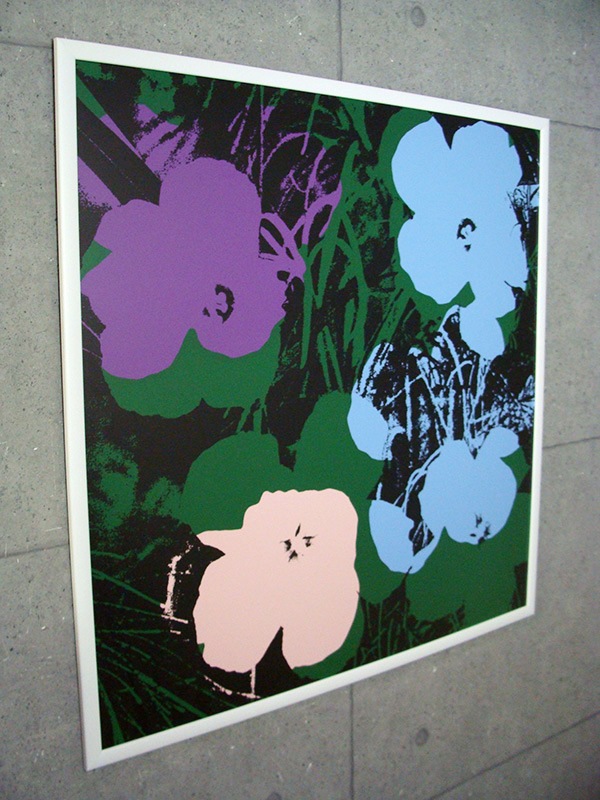 Sunday B Morning フラワーズ/証明書付/ウォーホル/ポスター Sunday B Morning フラワーズ オープン・エディション 証明書付