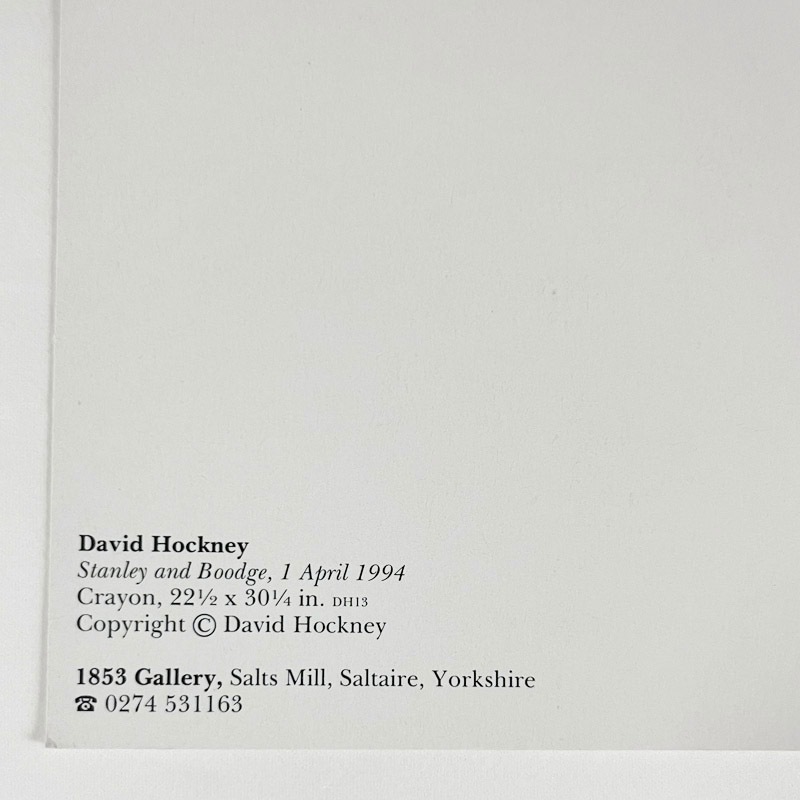 限定マット額装品/David Hockney/デイヴィッド・ホックニー