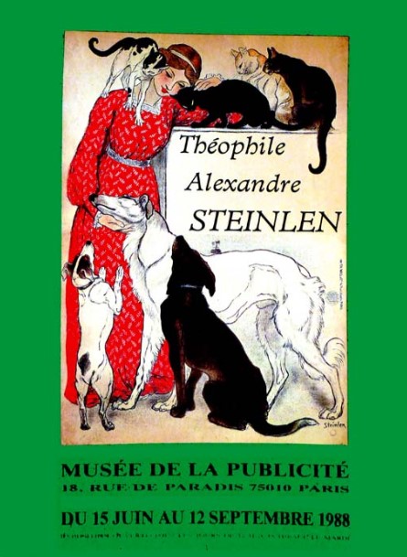 シェロン動物病院 Steinlen（テオフィル  スタンラン）アートポスター シェロン動物病院（テオフィル アレクサンドル スタンラン） ポスター