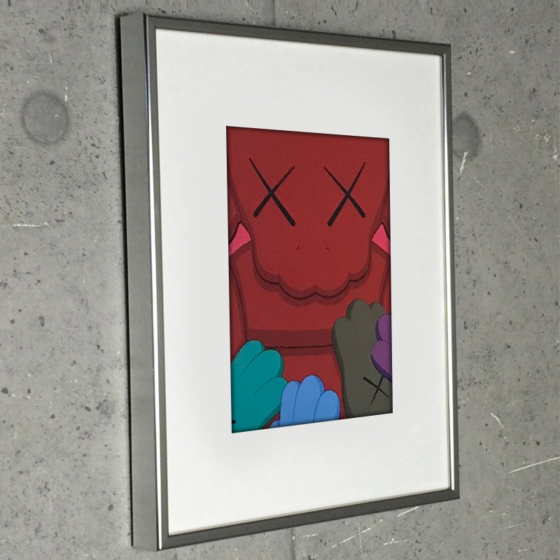 限定マット額装品/カウズ WHAT PARTY【URGE02】 限定マット額装品/カウズ WHAT PARTY【URGE02】