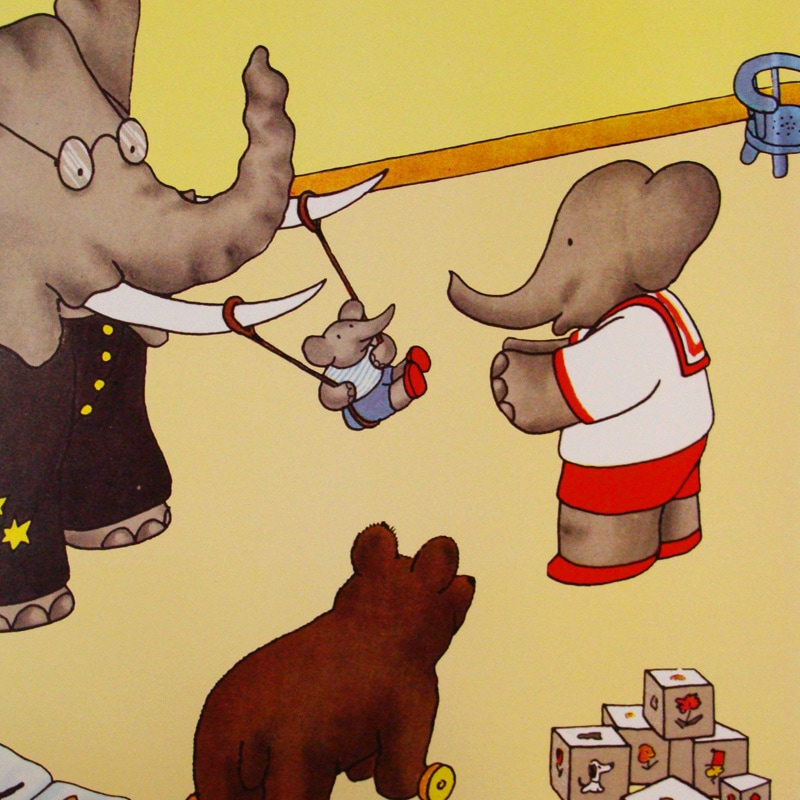 Babar et Ses Enfants 1990年（ジャン ド ブリュノフ） ポスター販売の 