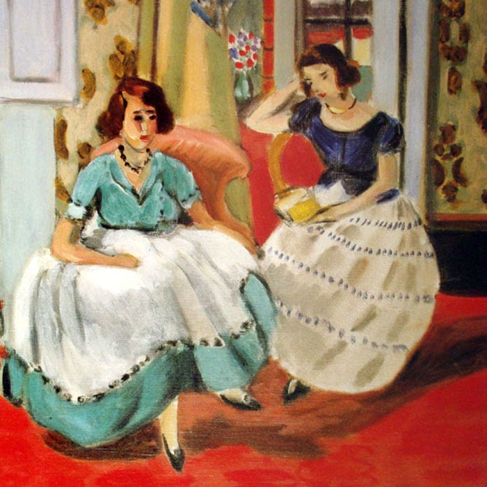 額装済/Two Girls in Nice（アンリ マティス）/アートポスター Two Girls in Nice（アンリ マティス） ポスター販売のアズ