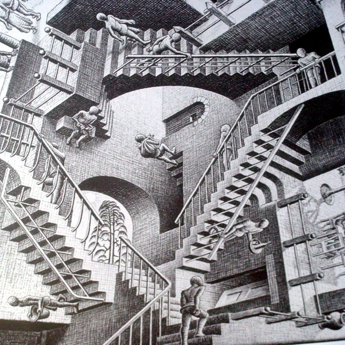 相対性（MC エッシャー） ポスター販売のアズポスター｜ポスター