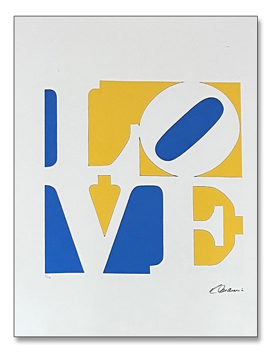 額装済/LOVE UKRAINE /限定150枚（ロバート インディアナ） 額装済/LOVE UKRAINE /限定150枚（ロバート インディアナ