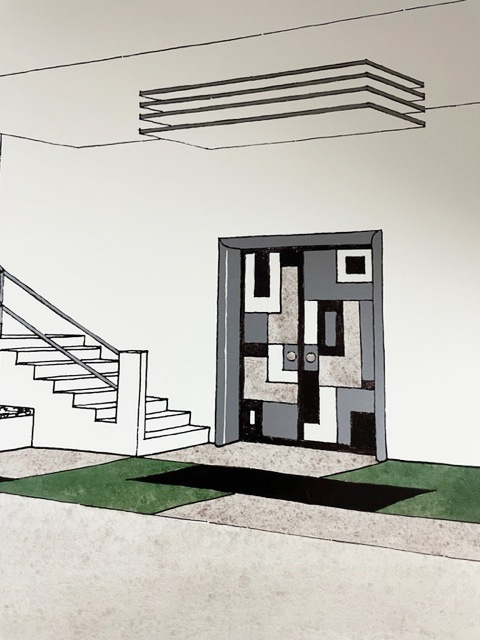 額装済/Hall d　Ambassade 1924/マレット Hall d Ambassade 1924（マレット） ポスター販売のアズポスター