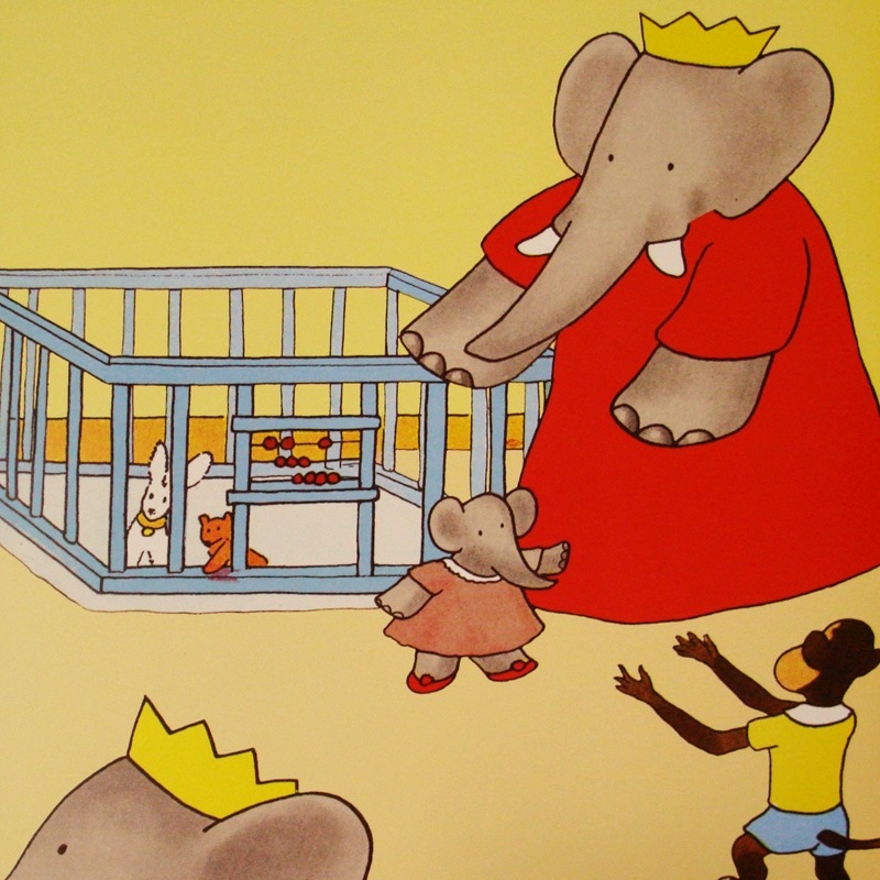 Babar et Ses Enfants 1990年（ジャン ド ブリュノフ） ポスター販売の 