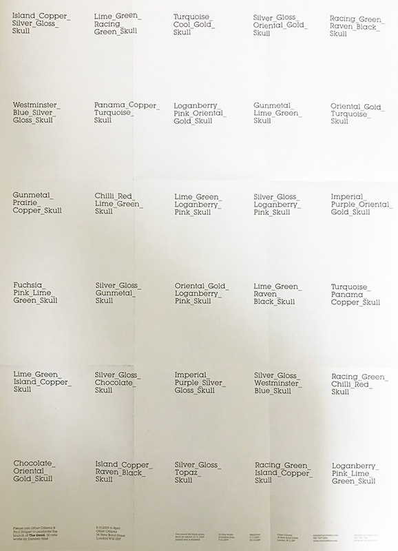 The Dead Folded promotional 2009年（ダミアン ハースト