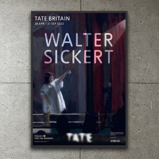 希少 黒入荷！ Tate ポスター シッカート） exhibition（ウォルター Britain コレクション