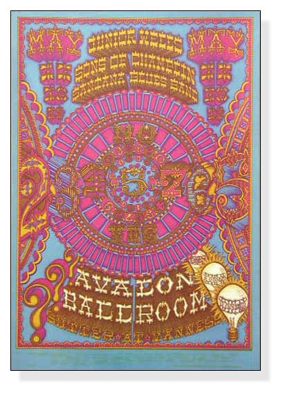 1967 familydog Victor Moscoso ビンテージ ポスター Victor Moscoso