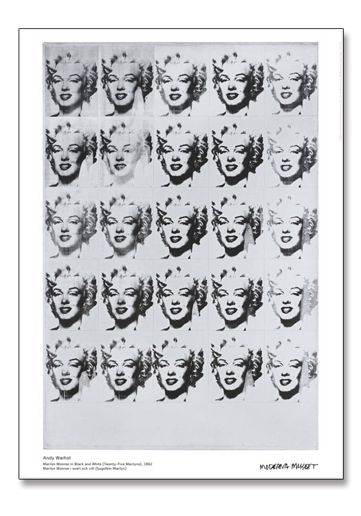 Marilyn in Black and White/ウォーホル/ポスター Marilyn in Black and White/ウォーホル/ポスター
