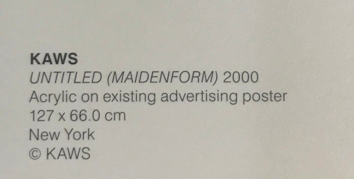 限定マット額装品/カウズ【Untitled MAIDENFORM 2000】 限定マット額装品/カウズ【Untitled MAIDENFORM 2000】 限定