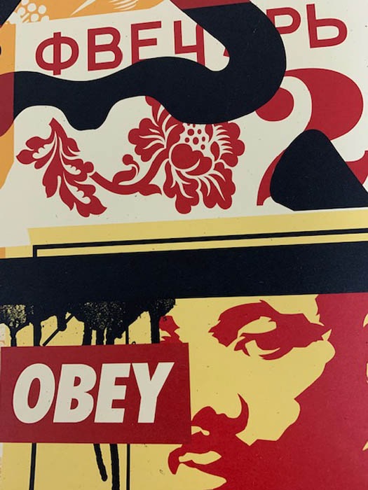 Obey Face 01 /Shepard Fairey 手書きサイン入り（オベイ） ポスター 