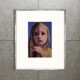 限定マット額装品/Julian Opie【Sissi looking upwards 2015】（ジュリアン・オピー）
