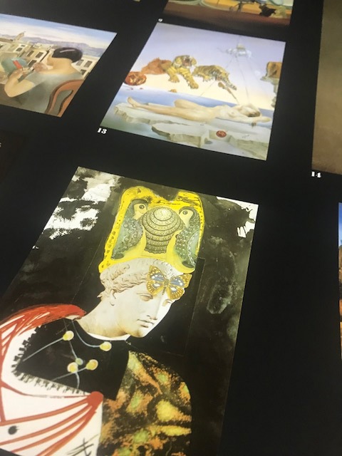 Collage of Dali most famous works（サルバドール ダリ） ポスター 
