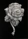限定マット額装品/カルティエ コレクション/Cartier Collection Rose Clip Brooch