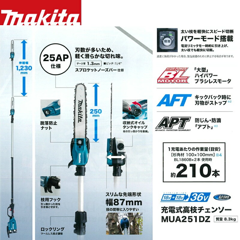 チェンソーマン　枝 Amazon | 高枝チェーンソー 高枝電動バサミ 18v互換 伸縮2.7M