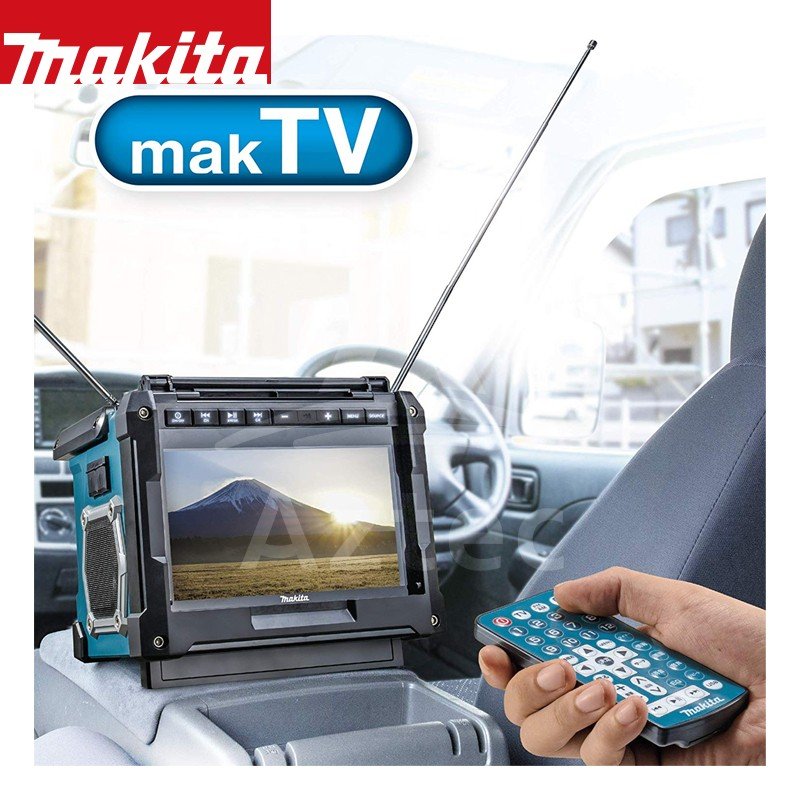 マキタ　TV100 マキタ｜充電式ラジオ付テレビ TV100 防水保護4級・大画面10V型