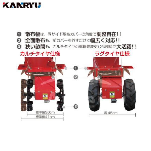カンリウ工業|自走式肥料散布機 まきっこ MU400 タンク容量40リットル カンリウ工業|自走式肥料散布機 まきっこ MU400 タンク容量40リットル