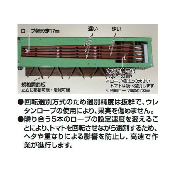 ハラックス｜HARAX タマゾロイ ミニトマト選別機(インバータ付) S-200