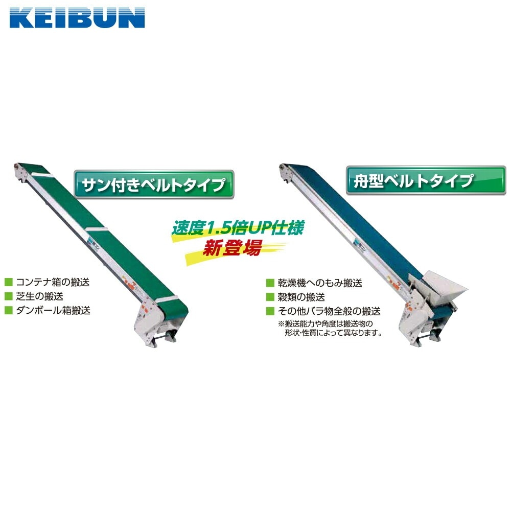 啓文社製作所｜KEIBUN 軽コン サン付きベルトタイプ LC-335RF-S 単相