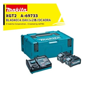 �ޥ�����40Vmax �ѥ���������å� XGT2 A-69733 BL4040��40V/4.0Ah�ˡ�2��+DC40RA+�ޥå��ѥå�������2