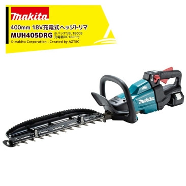 �ޥ����ý��ż��إå��ȥ�� 18V 6.0Ah MUH405DRG ��ʪĹ400mm �������Ƿ�18mm ξ�ϼ� �г��Ҥ߿ϻ���