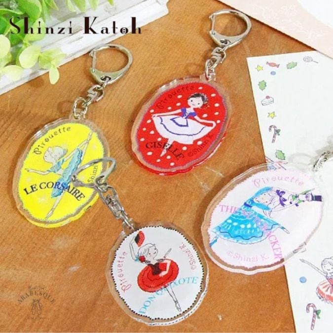 バレエ キーホルダー  / プレゼント プチギフト ギフト 発表会 バレエ発表会 Shinzi Katoh シンジカトウ