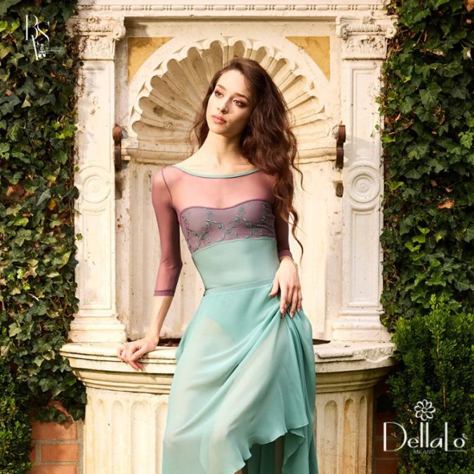 バレエ 長袖 レオタード 大人 DIANA ディアナ ジュニア 【Dellalo’ Milano デラロミラノ 】  バレエ ショップ アラベスク イタリア直輸入 かわいい
