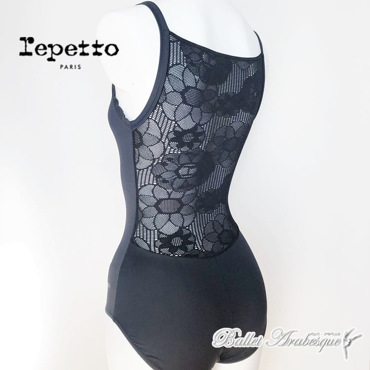 Repetto ڥåȡD0684 졼ХåͥХ쥨쥪 Leotard with lace in the back