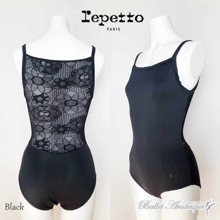 Repetto ڥåȡD0684 졼ХåͥХ쥨쥪 Leotard with lace in the back