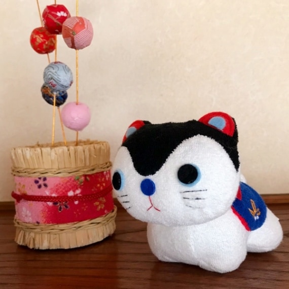 ガラガラ　はりこの犬