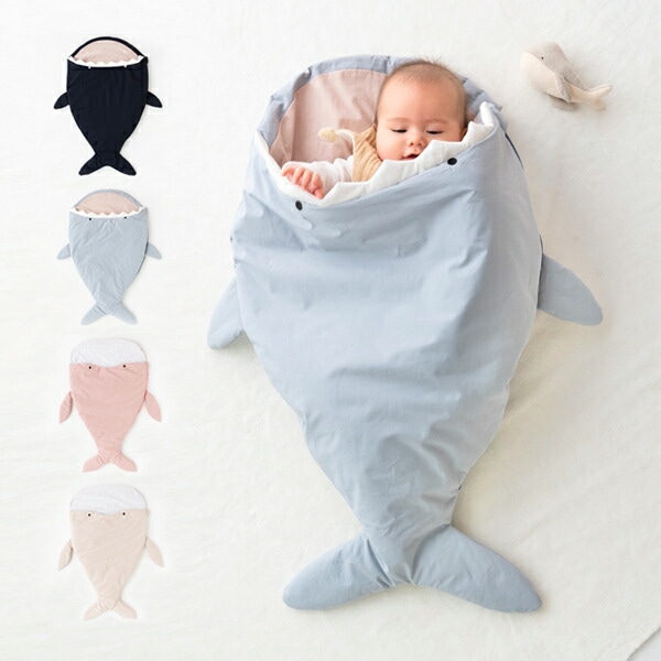 スリーピングバッグ おさかな RIO ベビー用寝袋 ベビー布団 おくるみ 赤ちゃん お昼寝布団 出産祝い スリーパー