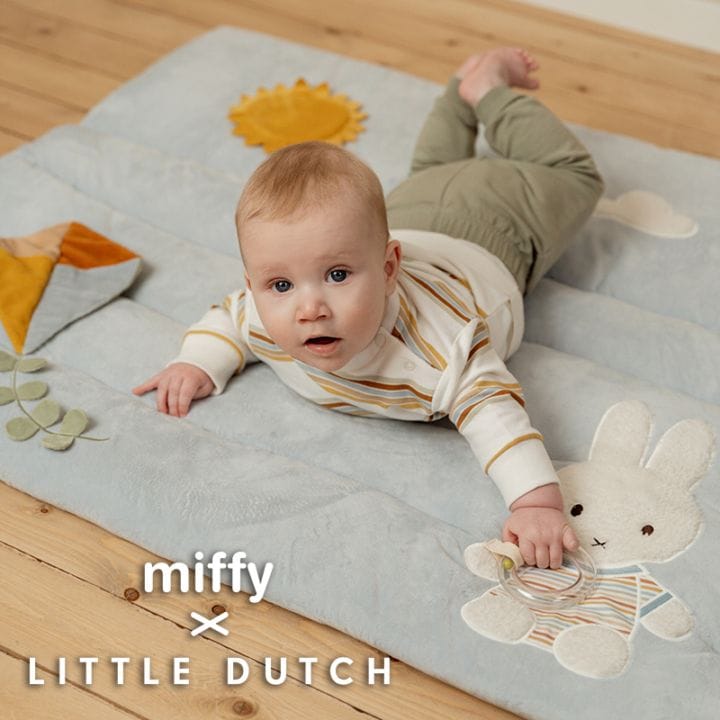 ミッフィー リトルダッチ miffy x Little Dutch プレイマット ヴィンテージサニーストライプ オランダ発 出産祝いや誕生日のお祝いに ラッピング無料