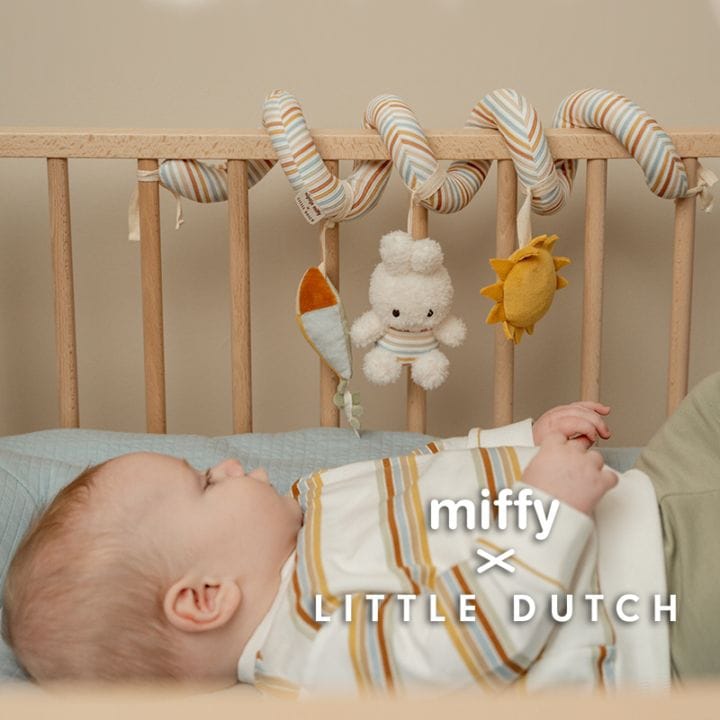 ミッフィー リトルダッチ miffy x Little Dutch スパイラルトイ ヴィンテージサニーストライプ オランダ発 出産祝いや誕生日のお祝いに ラッピング無料