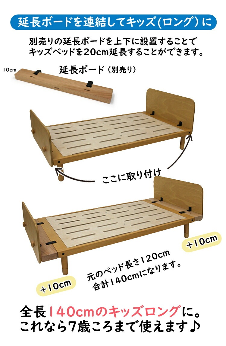 HOPPL bebed kids 子ども用ベット(延長ボード＋マットレス付き) 楽天市場】HOPPL ホップル 延長ボード 2個セット キッズベッド 専用