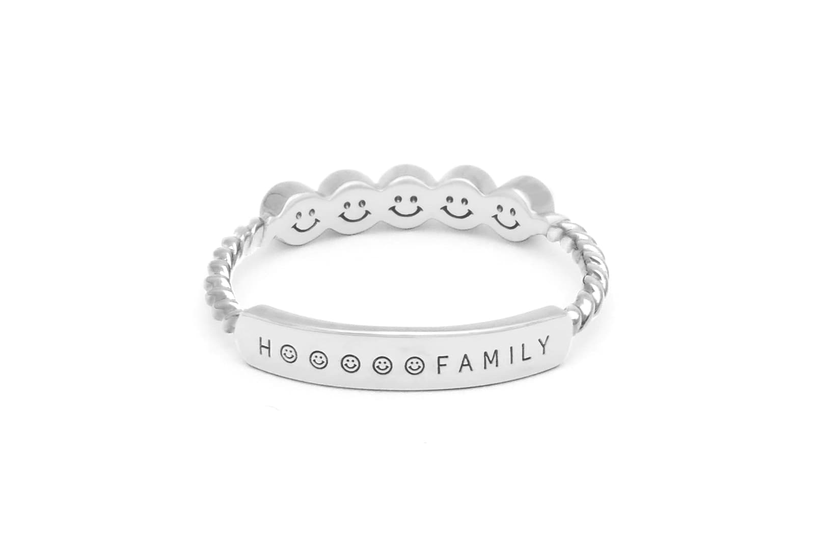 プラチナ ストーン5ピース<br>へその緒マムリング