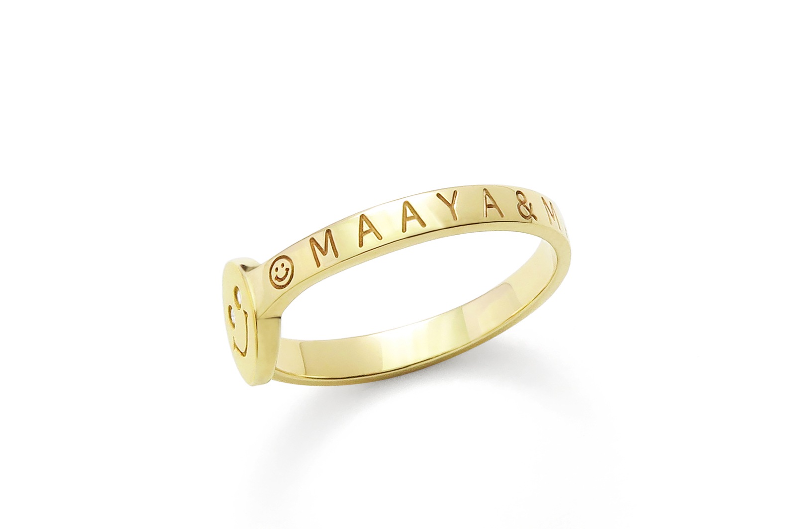 K18<br>ネームバンドマムリング