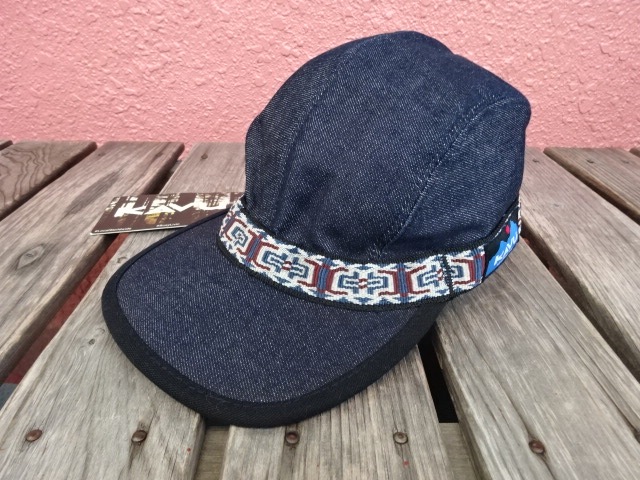 新品 KAVU USA製 ストラップキャップ デニム 逆に希少なS 廃版