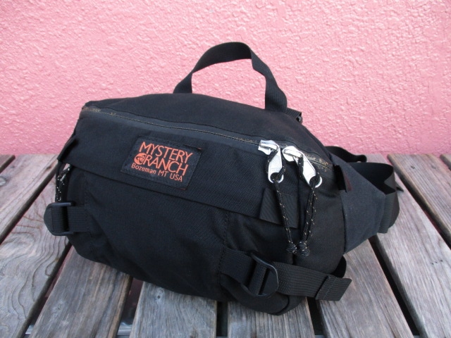 【最終値下げ】ミステリーランチ ヒップモンキー USA製 ミニバック 黒 MYSTERY RANCH - 【希少】USA製 MYSTERY RANCH HIP MONKEY 黒