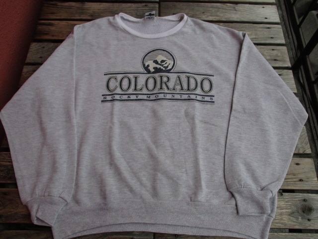 COLORADO UNIVERSITY ビンテージスウェット LARGE USED 90年代のUSA製 コロラド州 【COLORADO】 ロッキーマウンテンズ