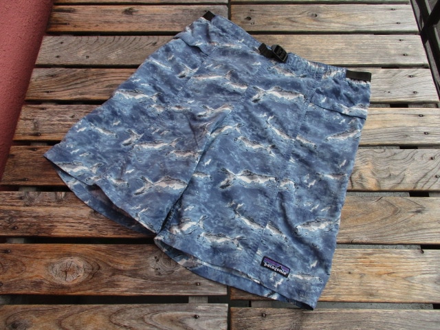 【レア】’05 パタゴニア リバーショーツ ブルーフィッシュ XL レア】'05 パタゴニア リバーショーツ ブルーフィッシュ XL