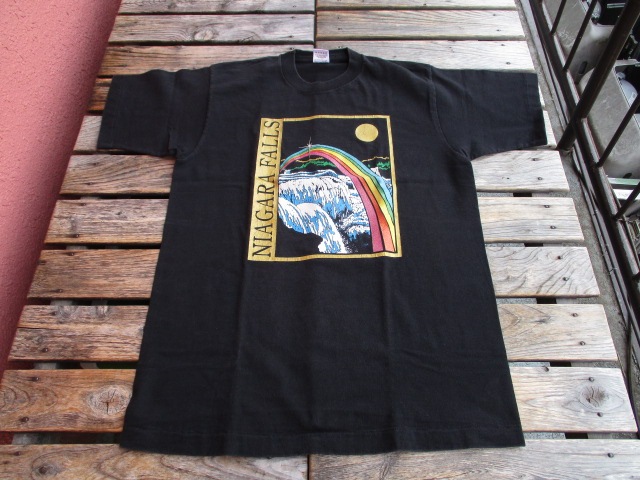 USED 90年代 アメリカ製 【NIAGARA】 ナイアガラフォールズ Tシャツ 黒