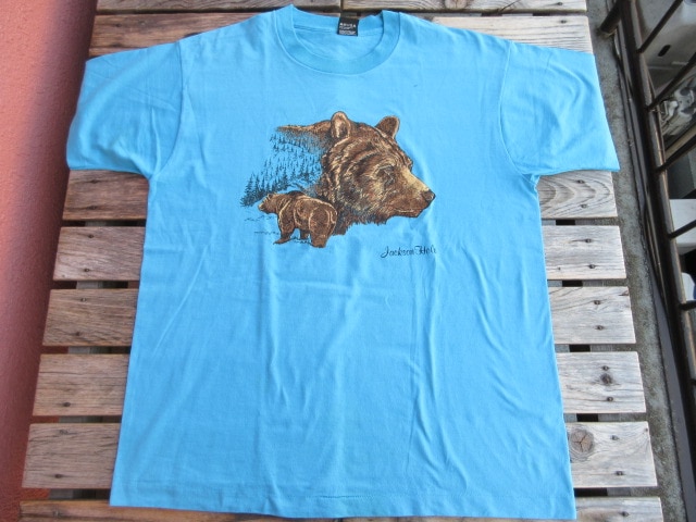 USED 90年代 USA製 ジャクソンホール BEAR クマTシャツ サイズ表記XL