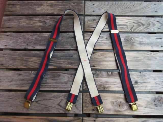 USED 80年頃のUSA製 LLビーン 【L.L.BEAN】 サスペンダー サイズLG