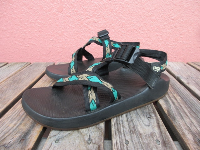 USED 94年 USA製 【Chaco】 チャコサンダル Z1 Fin＆Feather柄 US12 