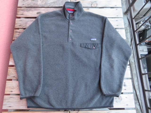 USED 00年FW製 パタゴニア シンチラスナップT ブラックヘザー L jkz705