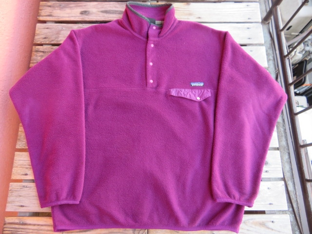 パタゴニア USED 94年FW USA製 パタゴニア シンチラスナップT プラム! L jkz738